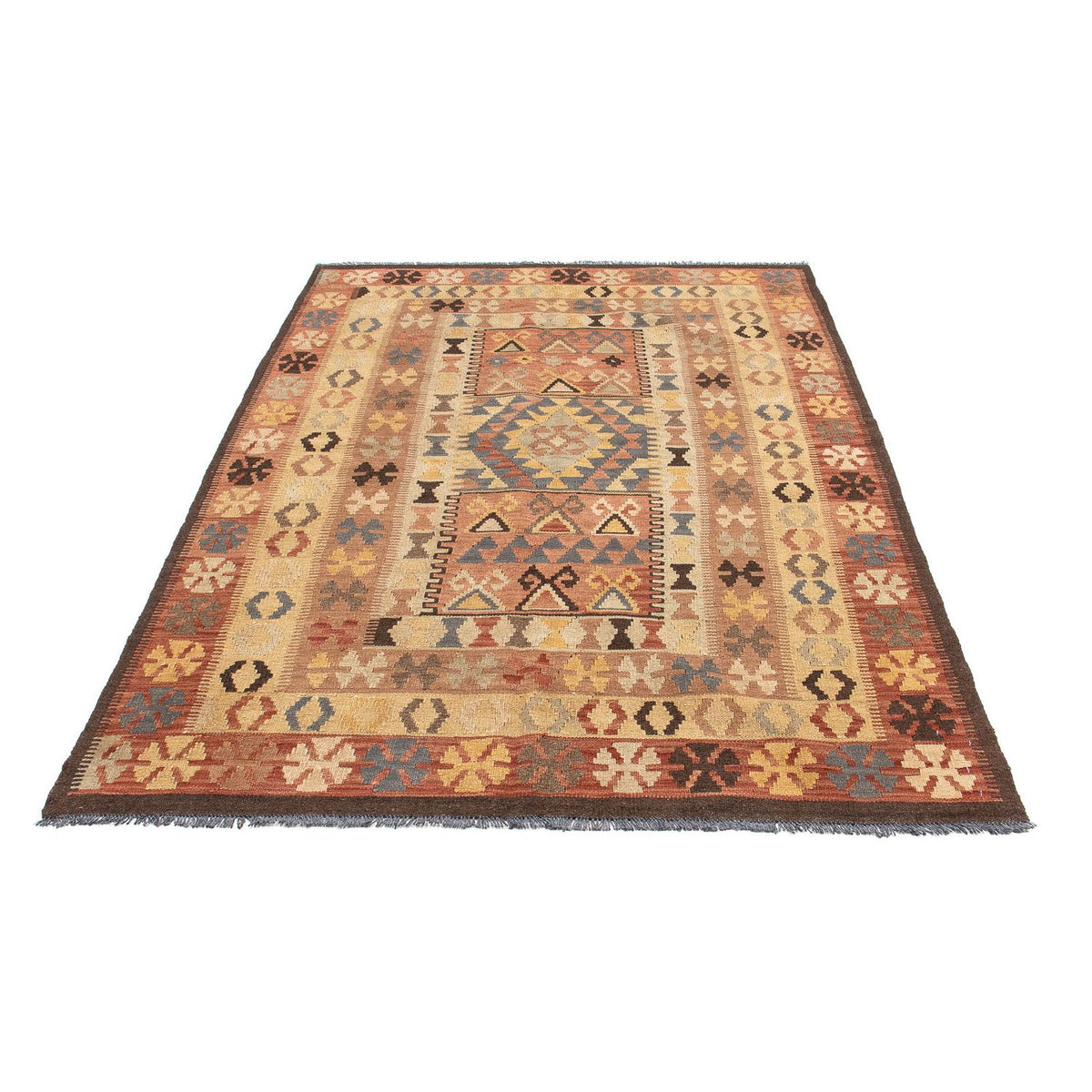 Tapis Kelim - Oriental - 204 x 130 cm - multicolore