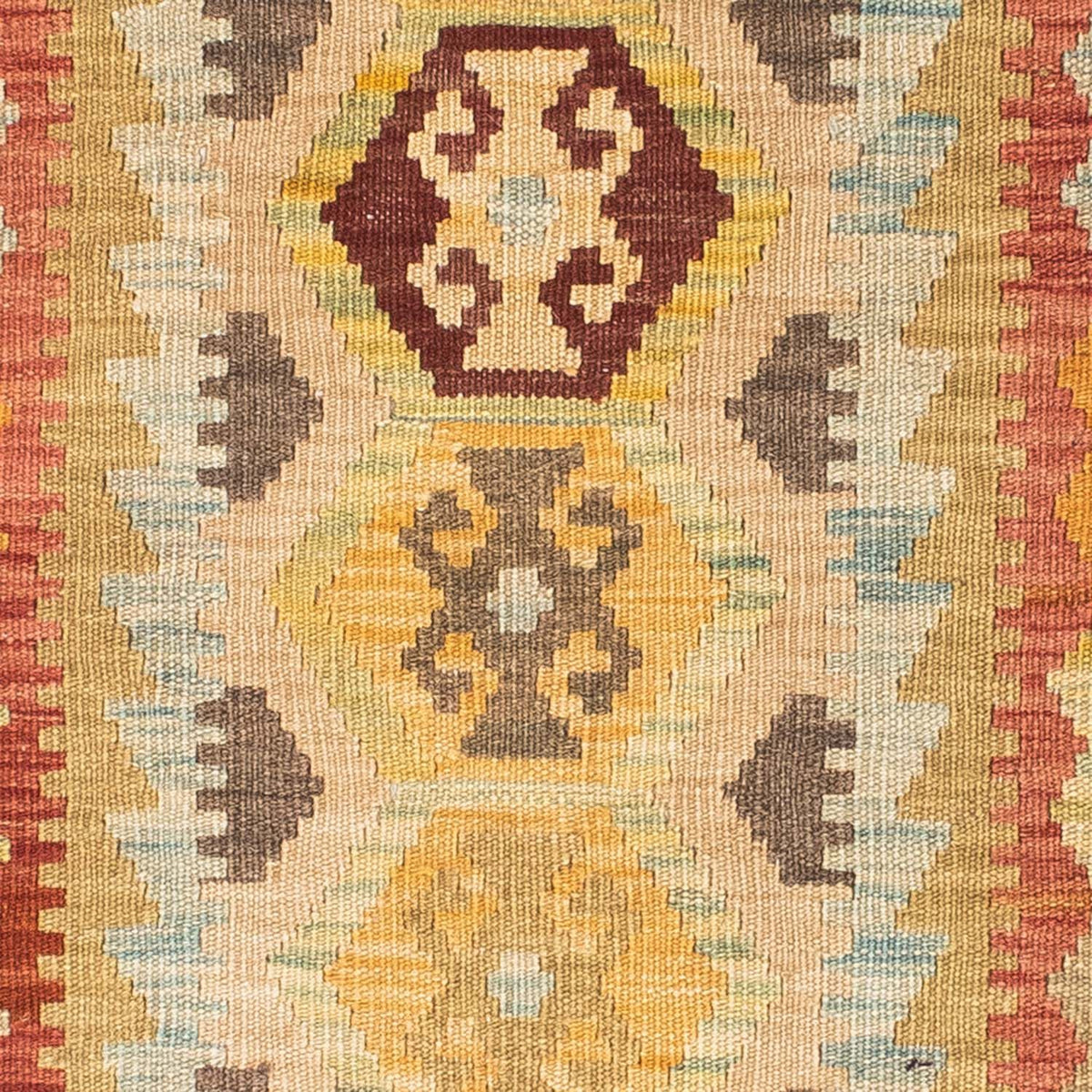 Tapis de couloir Tapis Kelim - Oriental - 195 x 74 cm - beige