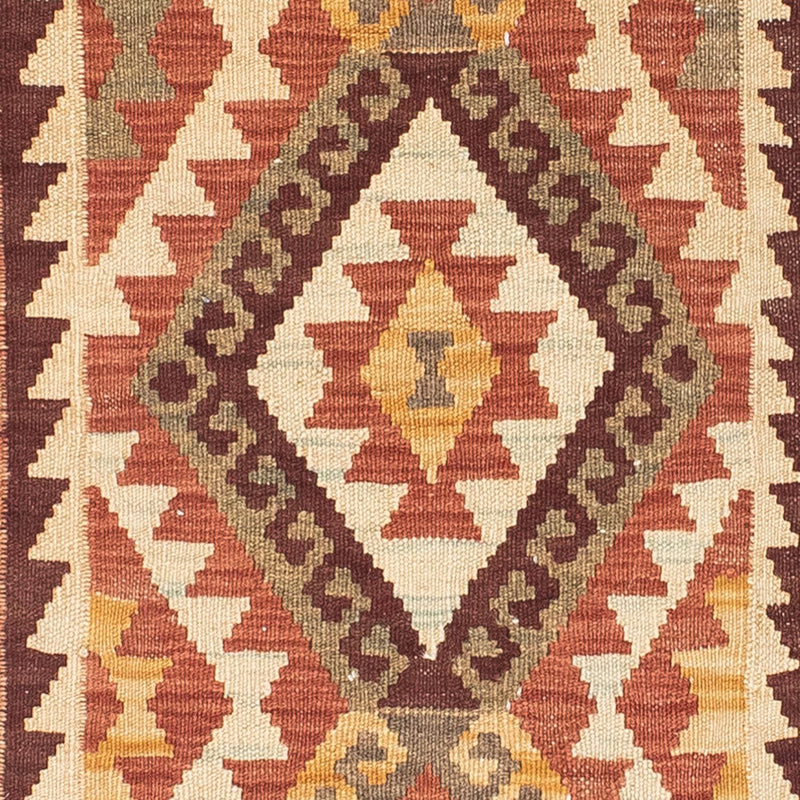 Tapis de couloir Tapis Kelim - Oriental - 204 x 71 cm - beige