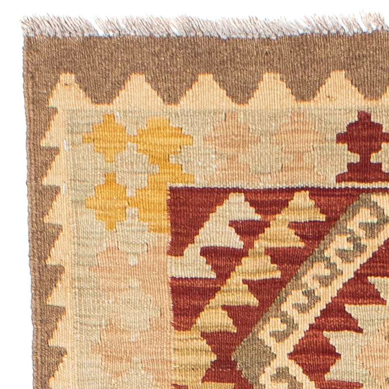 Tapis de couloir Tapis Kelim - Oriental - 198 x 73 cm - beige