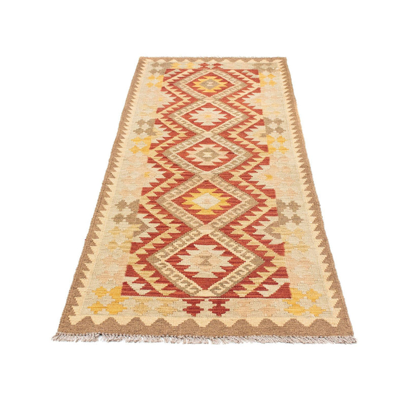 Tapis de couloir Tapis Kelim - Oriental - 198 x 73 cm - beige