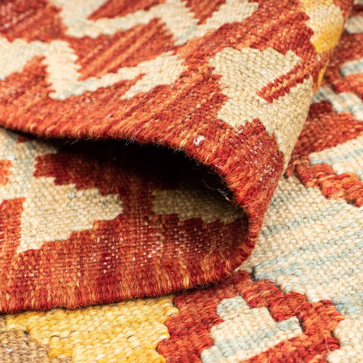 Tapis de couloir Tapis Kelim - Oriental - 187 x 71 cm - rouille