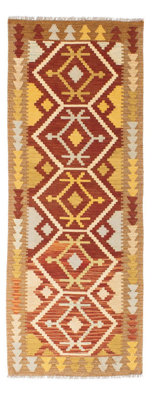 Tapis de couloir Tapis Kelim - Oriental - 206 x 73 cm - rouille