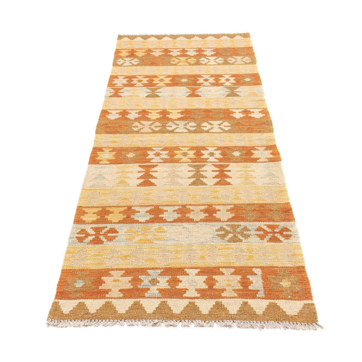 Tapis de couloir Tapis Kelim - Splash - 194 x 65 cm - multicolore