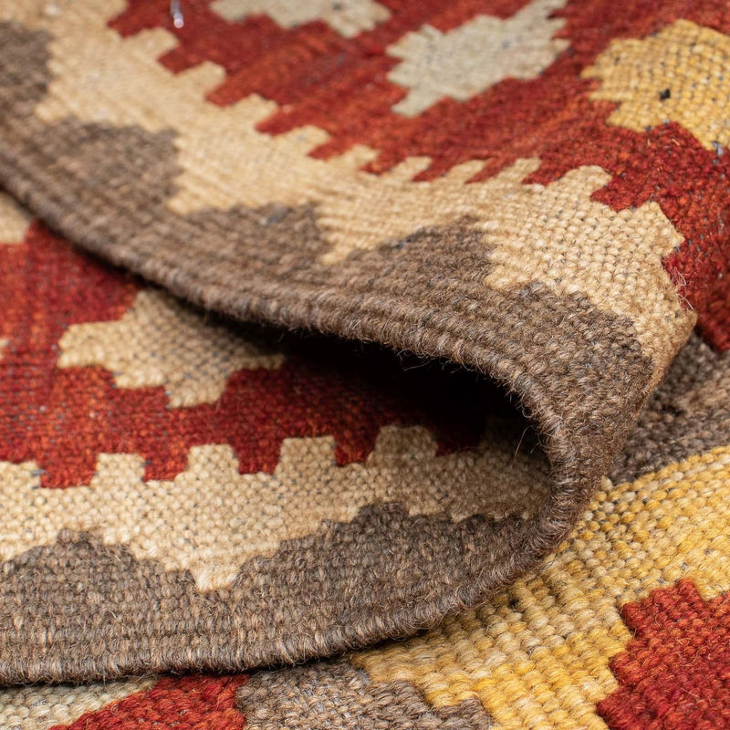 Tapis de couloir Tapis Kelim - Splash - 206 x 66 cm - multicolore