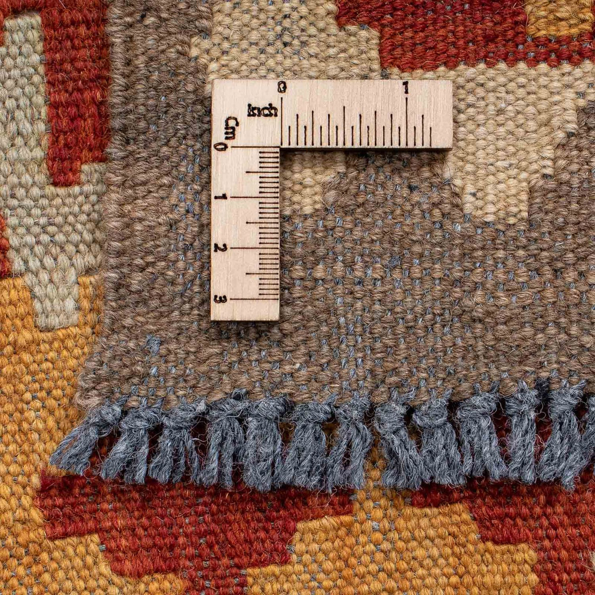 Tapis de couloir Tapis Kelim - Splash - 206 x 66 cm - multicolore