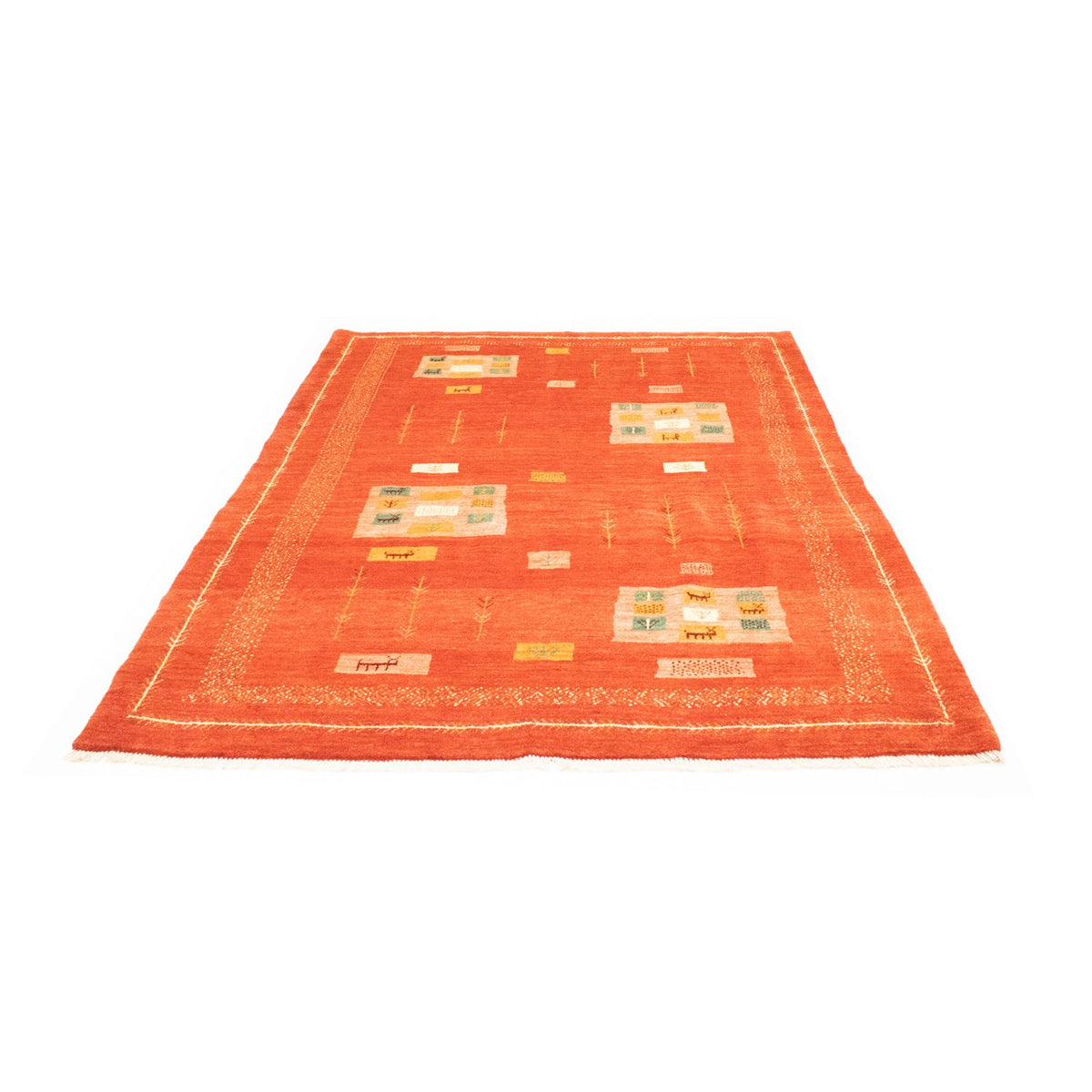 Tapis Gabbeh - Persan - 230 x 180 cm - rouge
