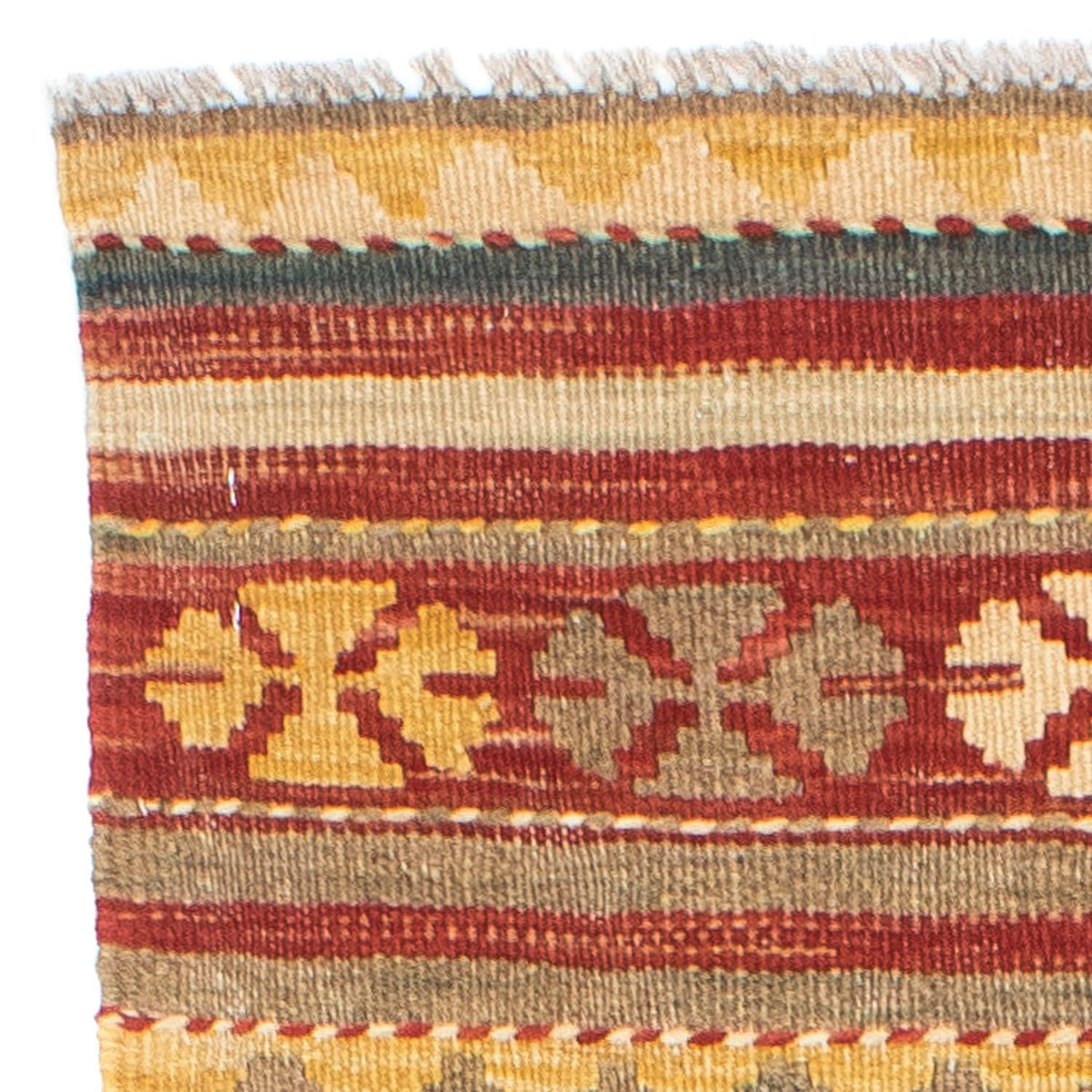 Tapis de couloir Tapis Kelim - Oriental - 201 x 72 cm - multicolore