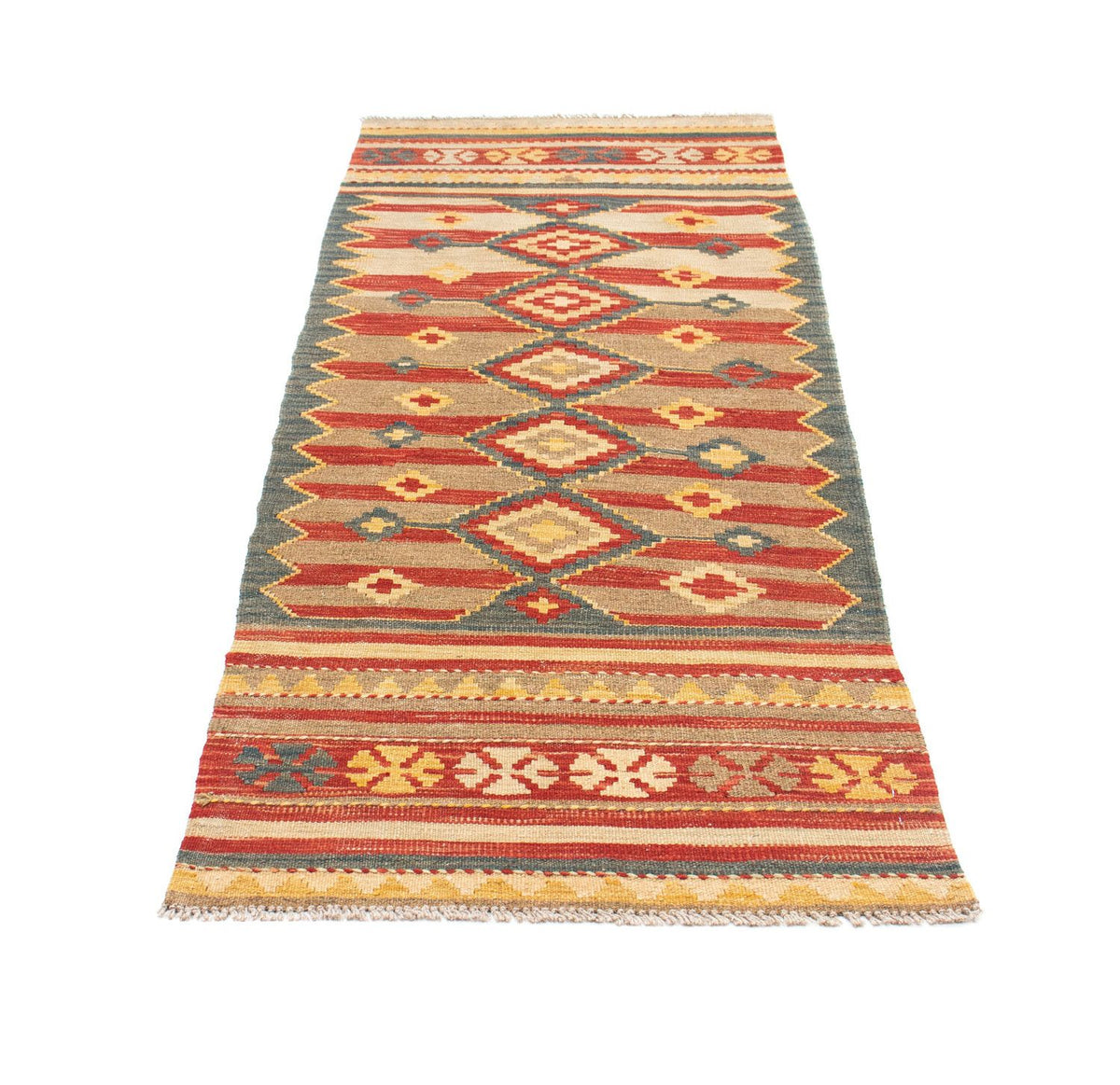 Tapis de couloir Tapis Kelim - Oriental - 201 x 72 cm - multicolore