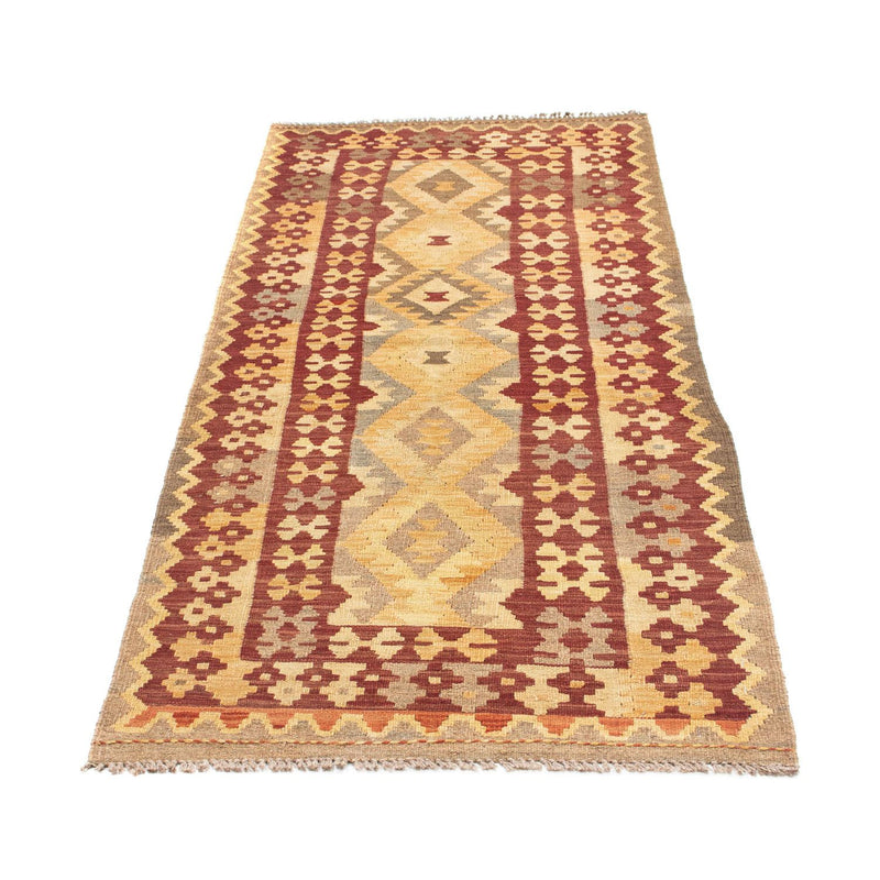 Tapis de couloir Tapis Kelim - Oriental - 195 x 79 cm - marron