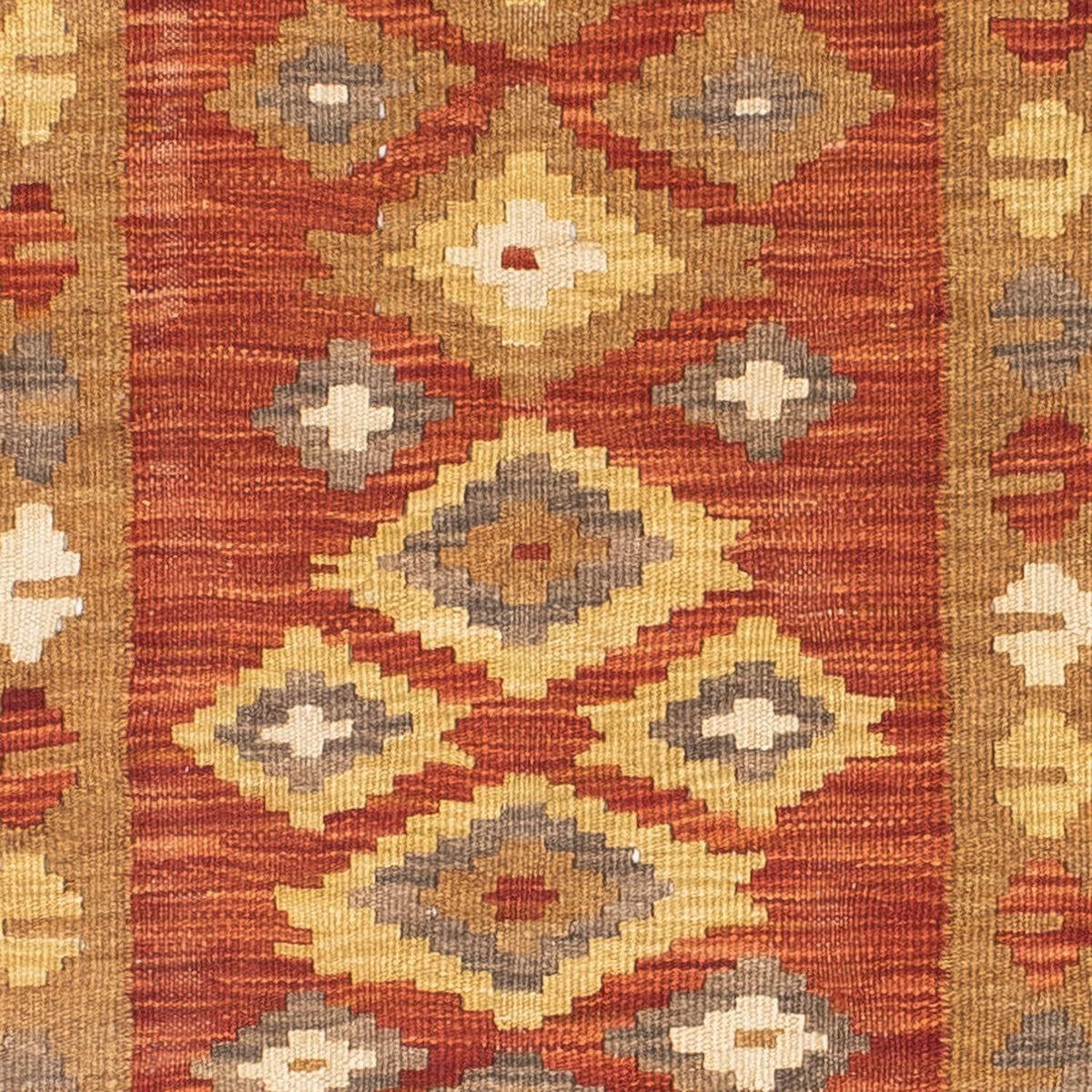 Tapis de couloir Tapis Kelim - Oriental - 194 x 67 cm - rouille
