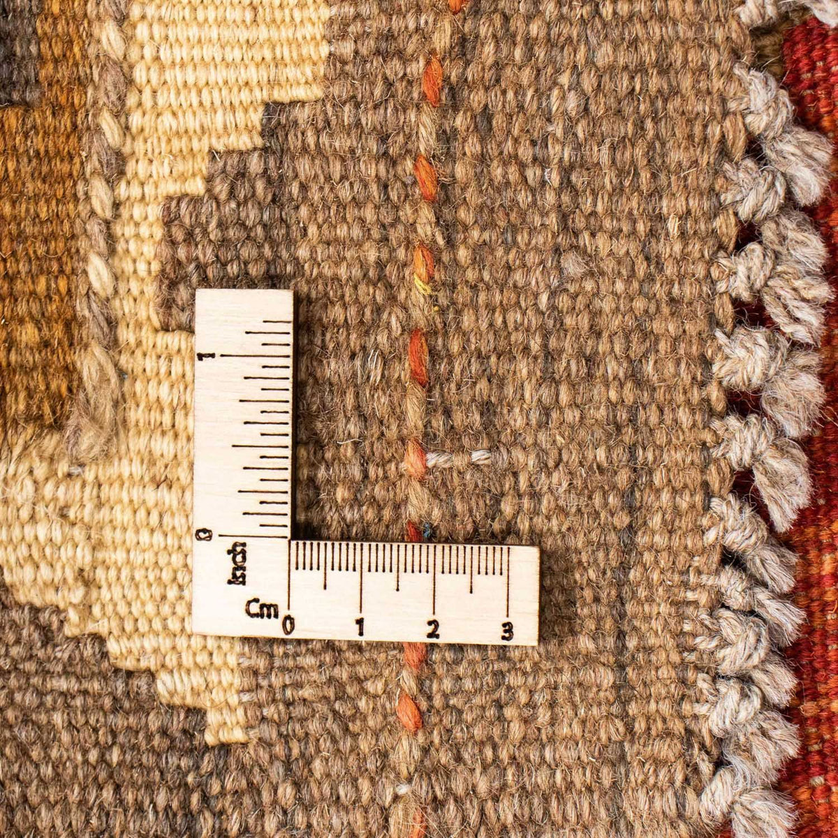Tapis de couloir Tapis Kelim - Oriental - 194 x 67 cm - rouille