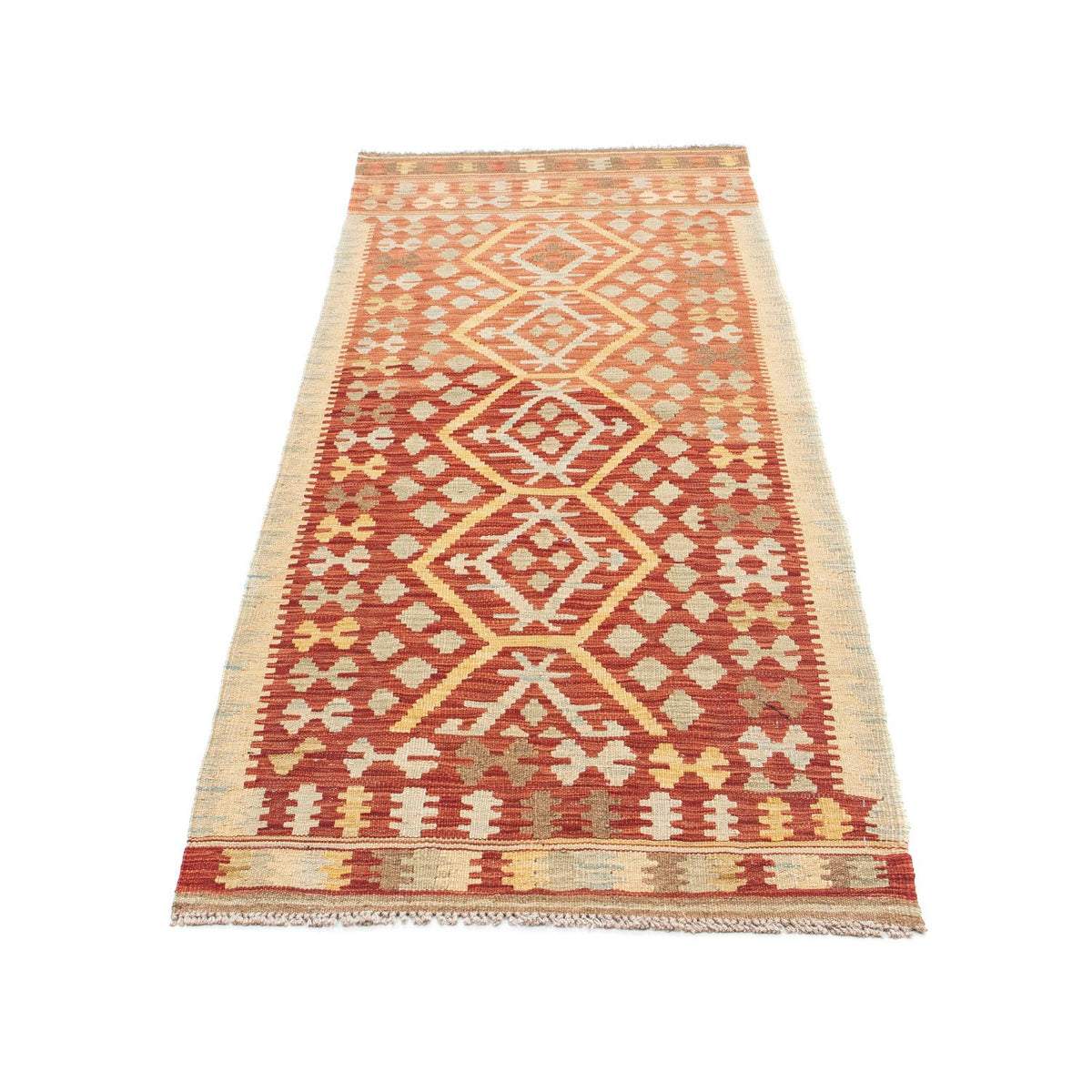 Tapis de couloir Tapis Kelim - Oriental - 202 x 74 cm - rouge