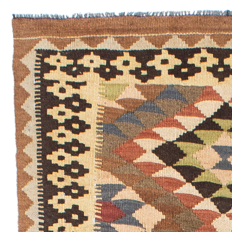 Tapis de couloir Tapis Kelim - Oriental - 207 x 85 cm - marron clair