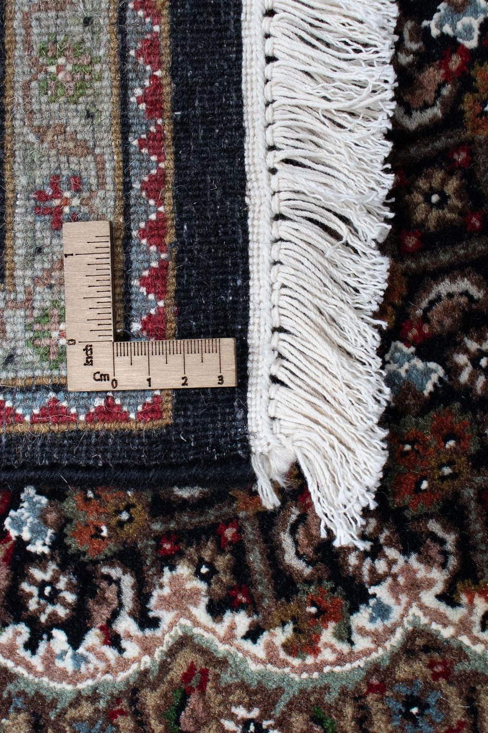 Tapis persan - Tabriz - 202 x 138 cm - bleu foncé