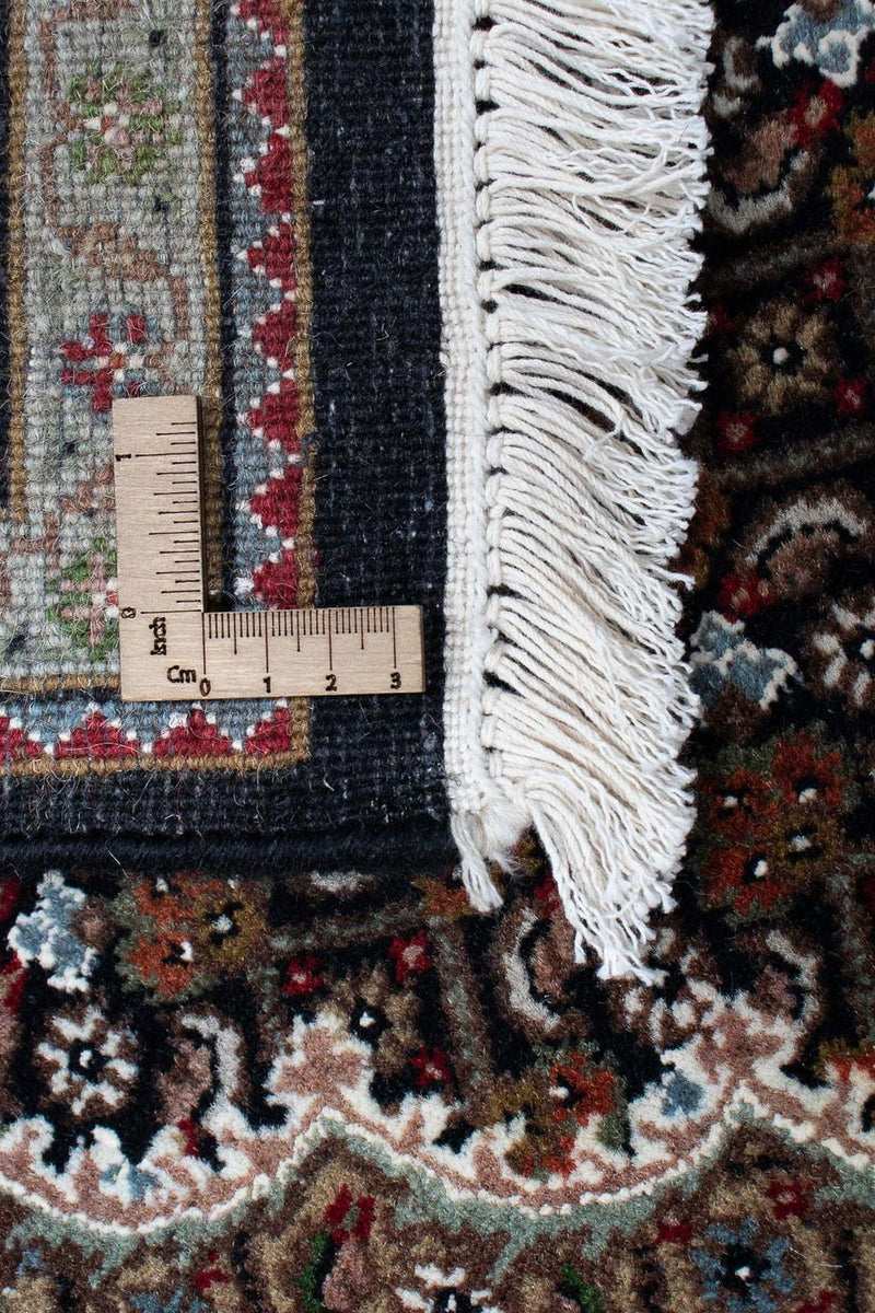 Tapis persan - Tabriz - 202 x 138 cm - bleu foncé