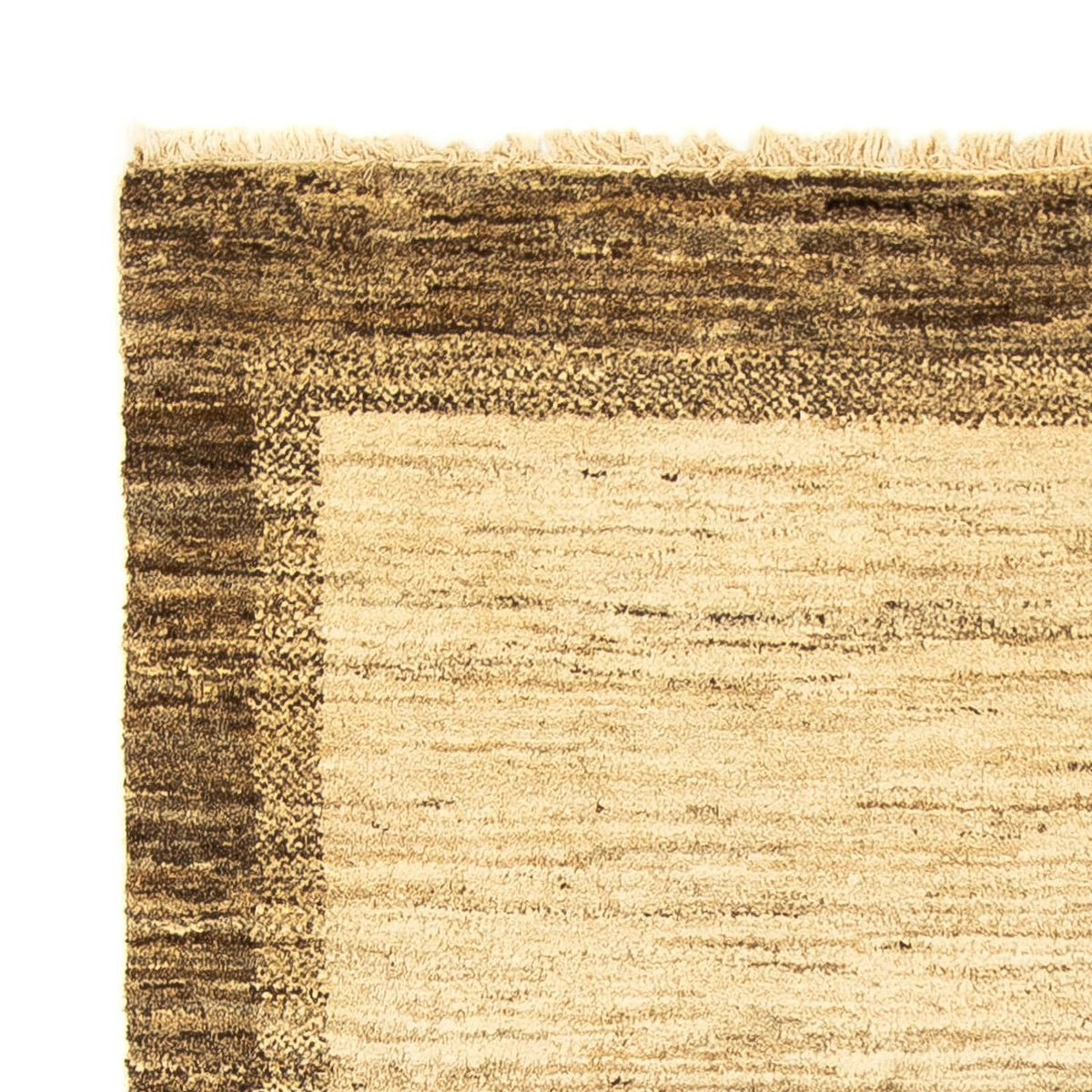 Tapis Gabbeh - Indus - 153 x 123 cm - marron clair