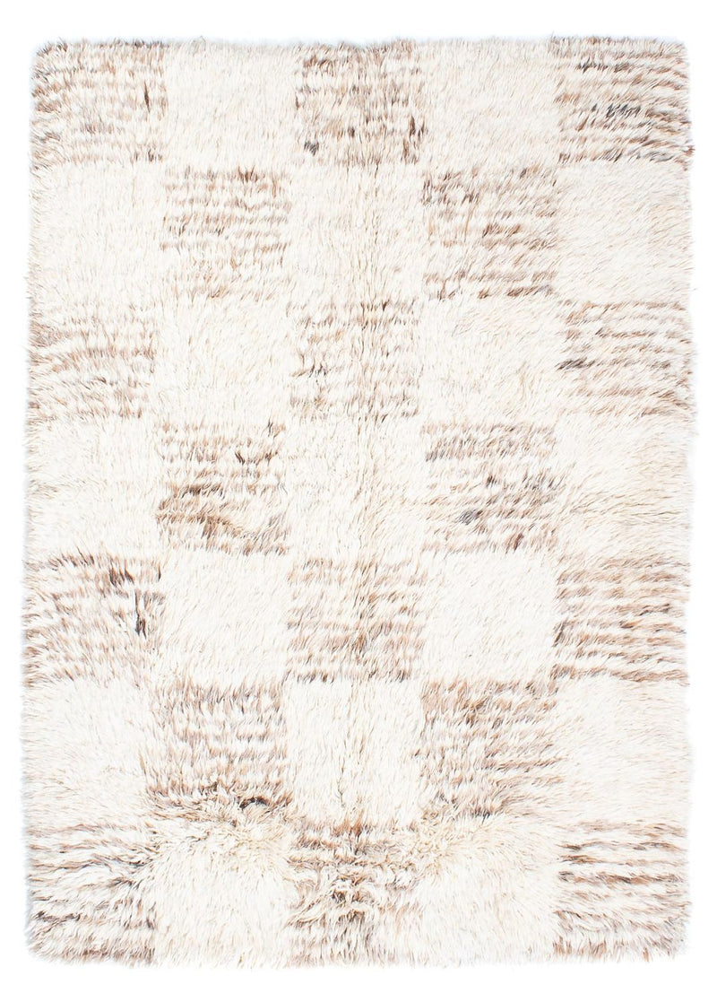 Tapis à poils longs - 243 x 172 cm - beige