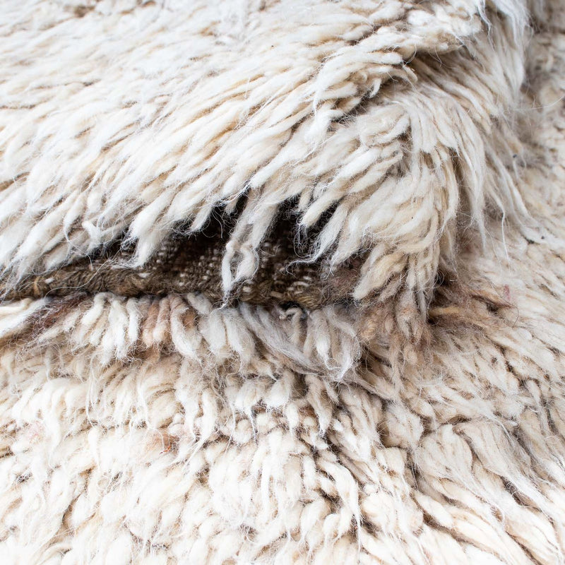 Tapis à poils longs - 243 x 172 cm - beige