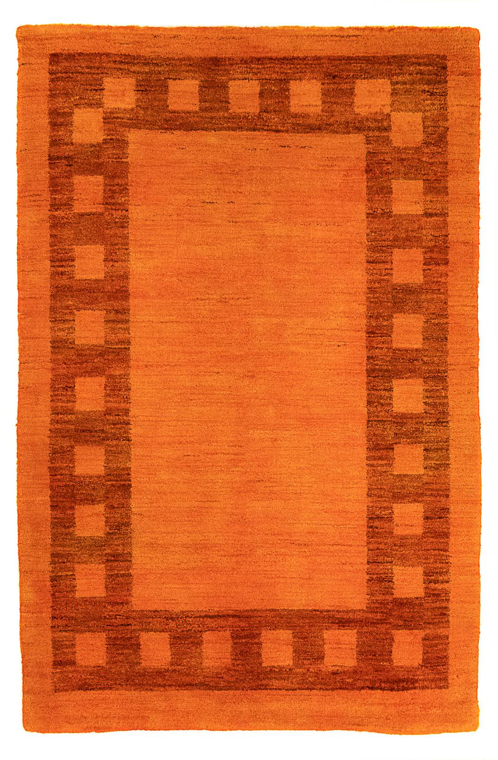Tapis Gabbeh - Indus - 123 x 79 cm - orange