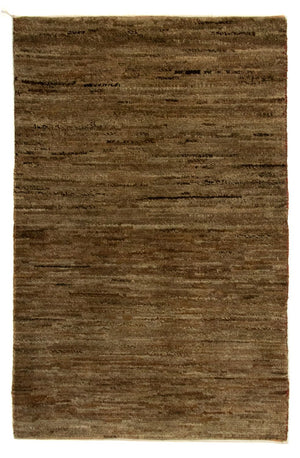 Tapis Gabbeh - Indus - 113 x 78 cm - marron foncé