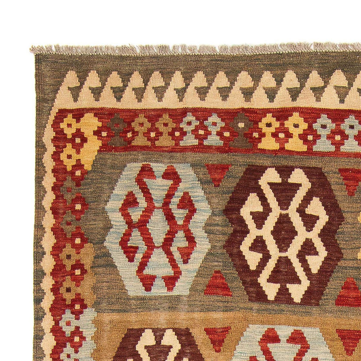 Tapis Kelim - Splash - 298 x 199 cm - multicolore