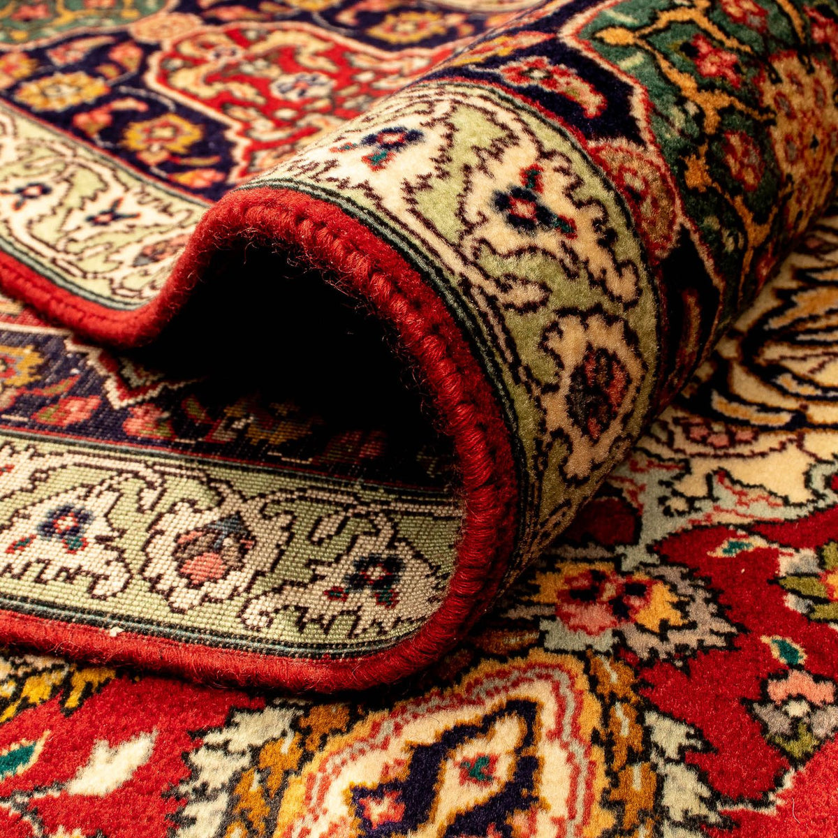 Tapis persan - Tabriz - 350 x 250 cm - rouge foncé