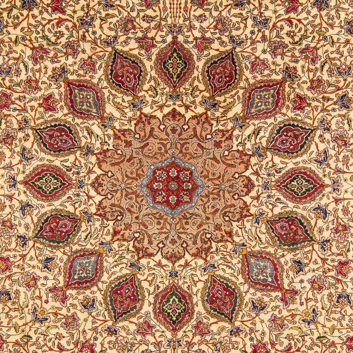 Tapis persan - Tabriz - Royal - 393 x 290 cm - marron clair