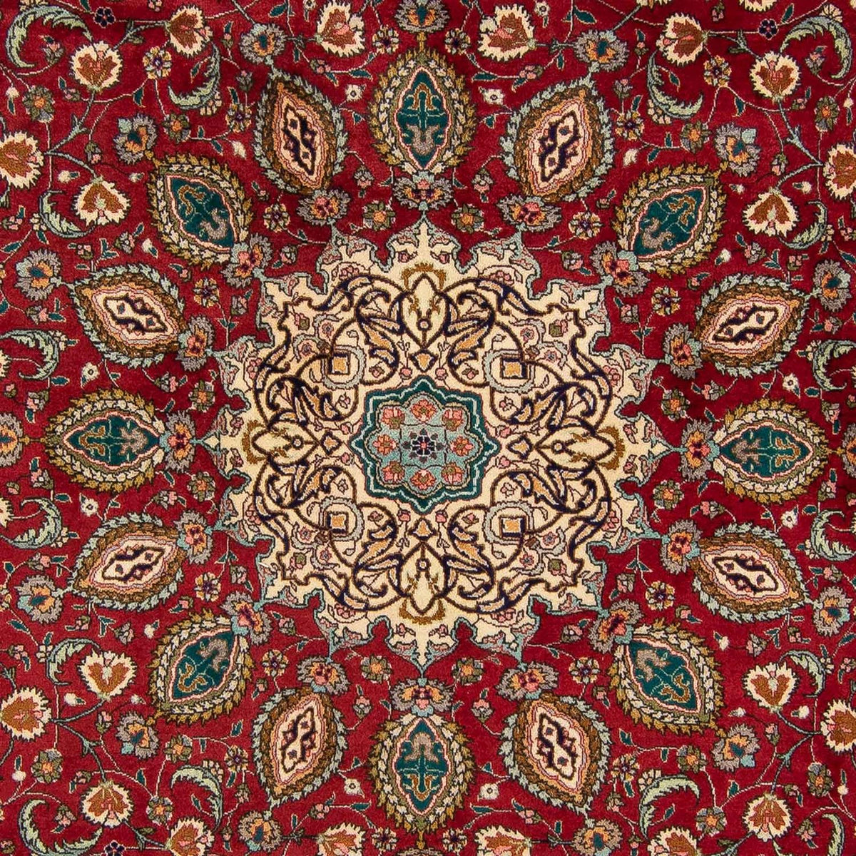 Tapis persan - Tabriz - Royal - 349 x 243 cm - rouge foncé