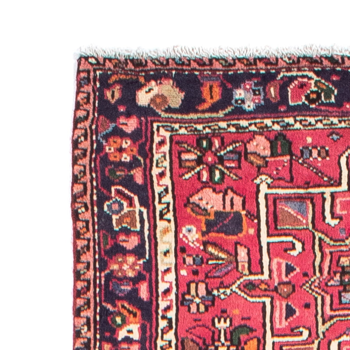 Tapis de couloir Tapis persan - Nomadic - 386 x 83 cm - rouge