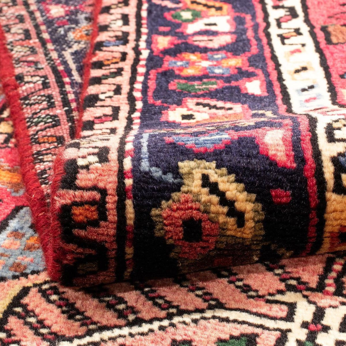 Tapis de couloir Tapis persan - Nomadic - 386 x 83 cm - rouge