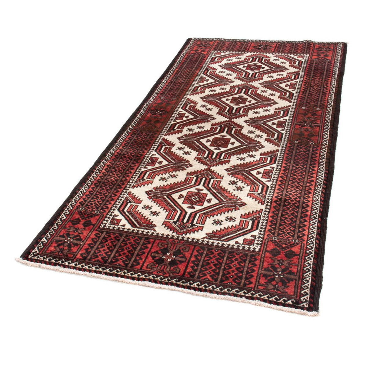 Tapis de couloir Tapis Belutsch - 218 x 103 cm - rouge