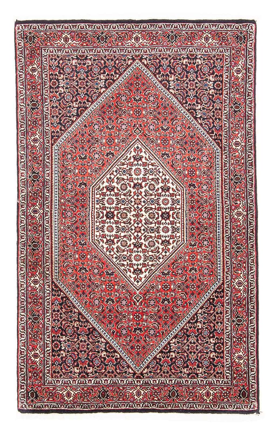 Tapis persan - Bidjar - 151 x 86 cm - rouge clair