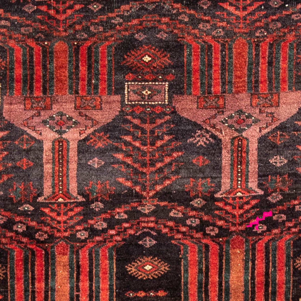 Tapis de couloir Tapis Belutsch - 228 x 114 cm - rouge clair