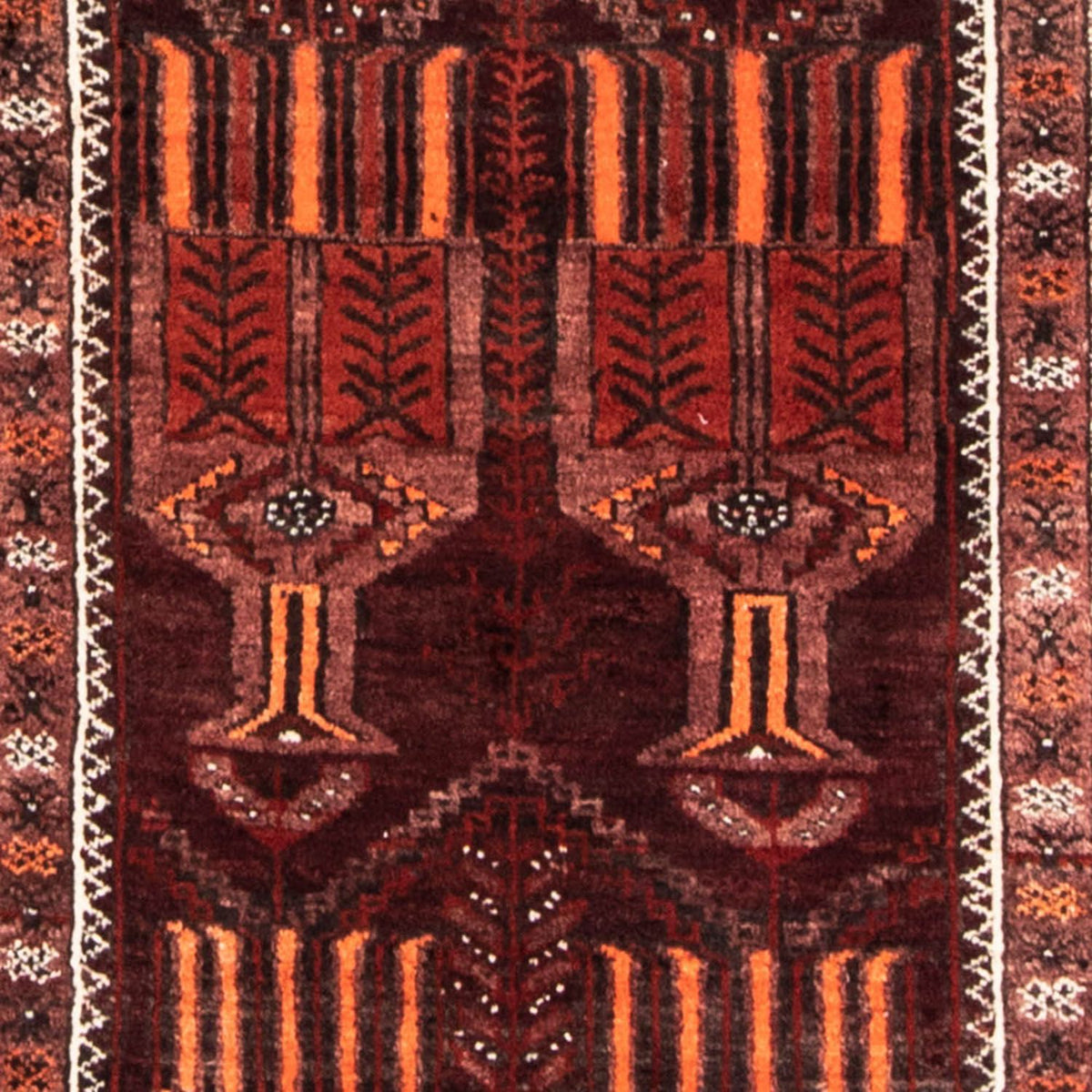 Tapis de couloir Tapis Belutsch - 239 x 109 cm - rouille