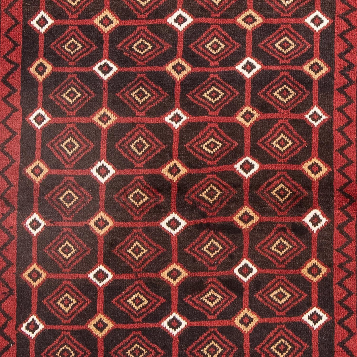 Tapis de couloir Tapis Belutsch - 188 x 107 cm - rouge