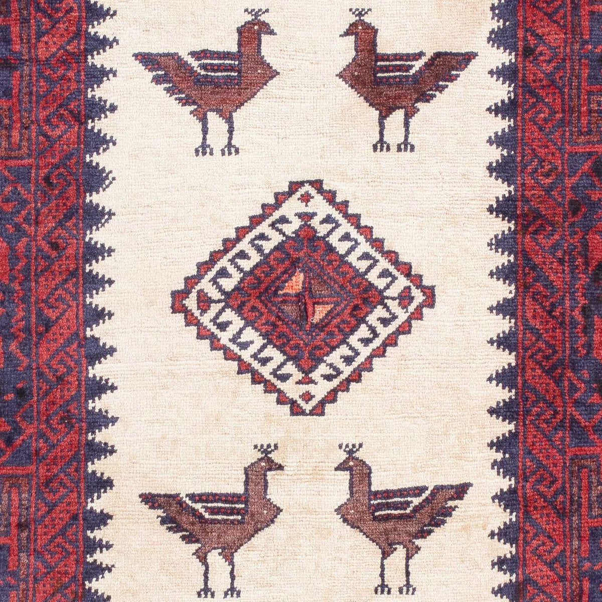Tapis Belutsch - 160 x 90 cm - rouge