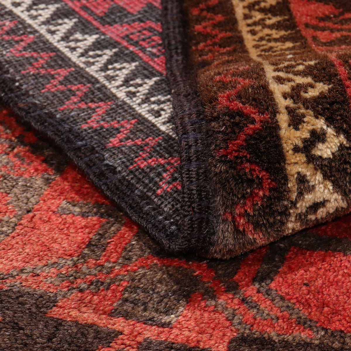 Tapis de couloir Tapis Belutsch - 225 x 123 cm - rouge clair