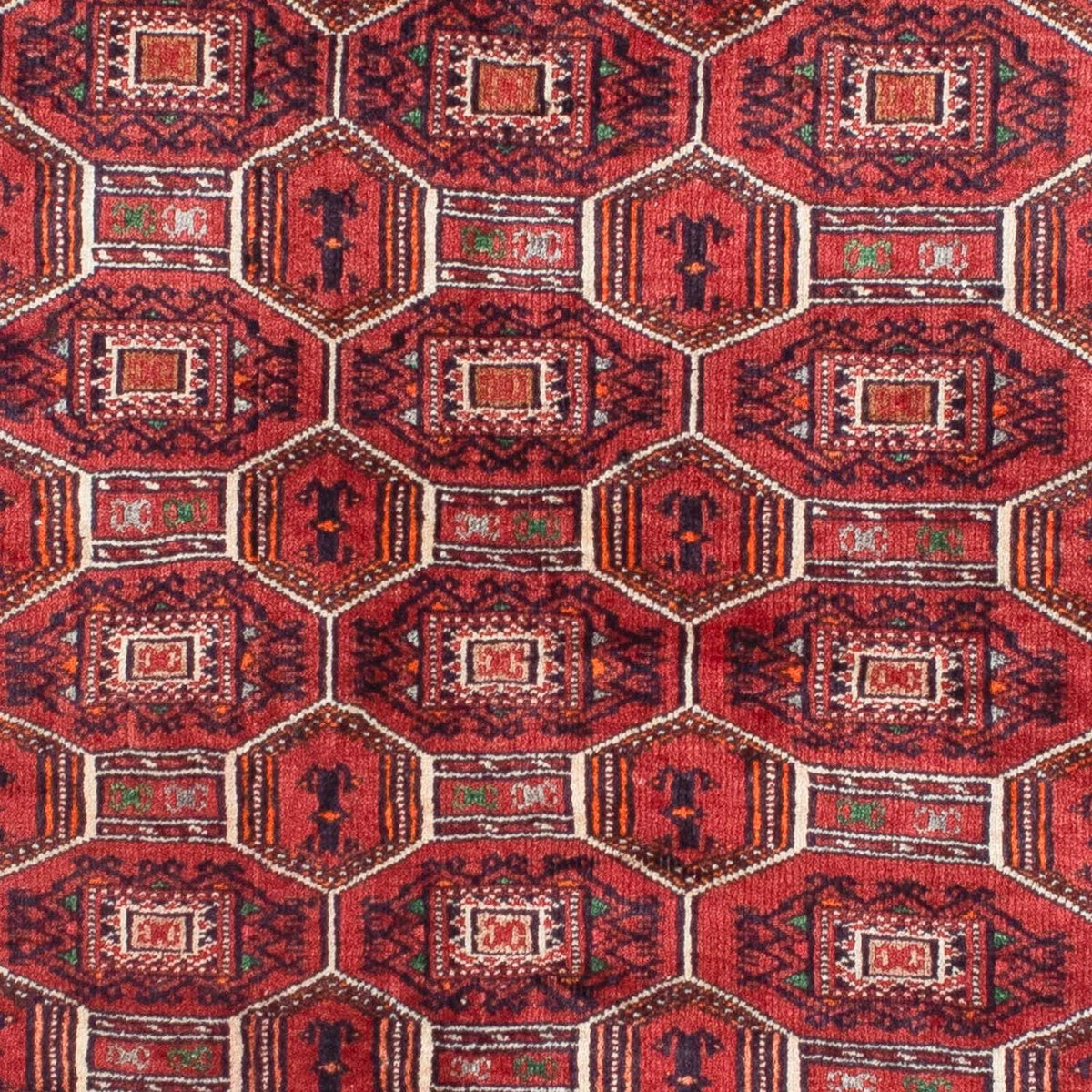 Tapis Belutsch - 134 x 94 cm - rouge foncé