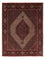 Tapis persan - Bidjar - 248 x 202 cm - rouge foncé