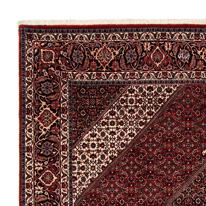 Tapis persan - Bidjar - 258 x 202 cm - rouge foncé