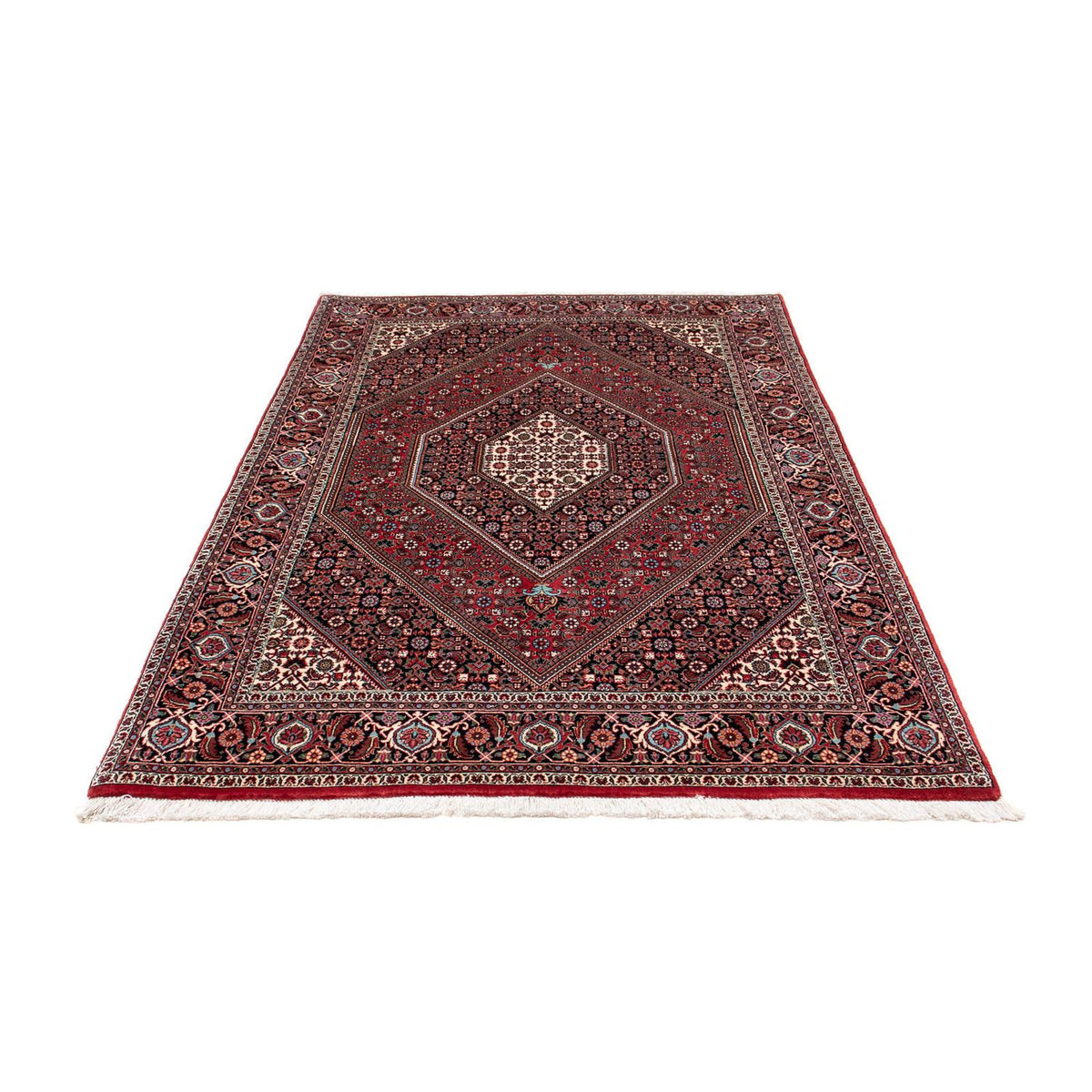 Tapis persan - Bidjar - 200 x 130 cm - rouge clair