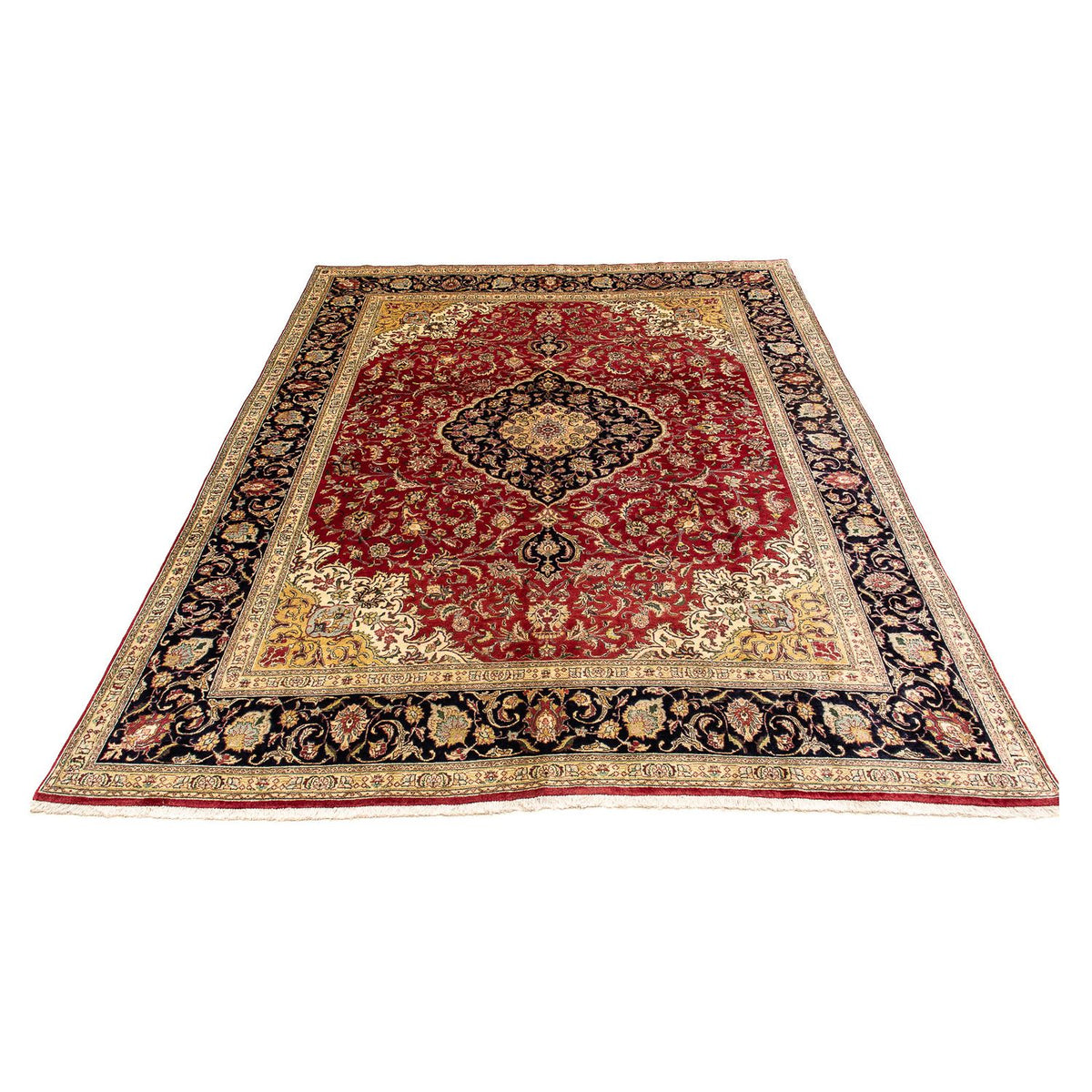 Tapis persan - Tabriz - 380 x 300 cm - rouge foncé