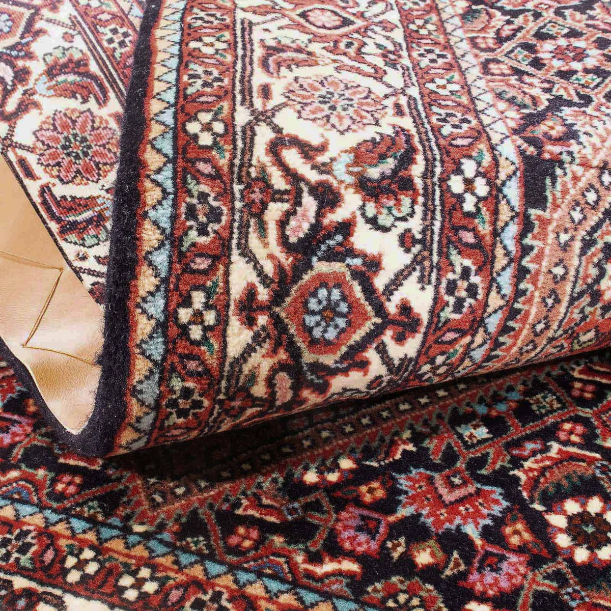 Tapis persan - Bidjar - 144 x 81 cm - rouge clair