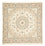 Tapis persan - Nain - Royal carré - 203 x 202 cm - beige