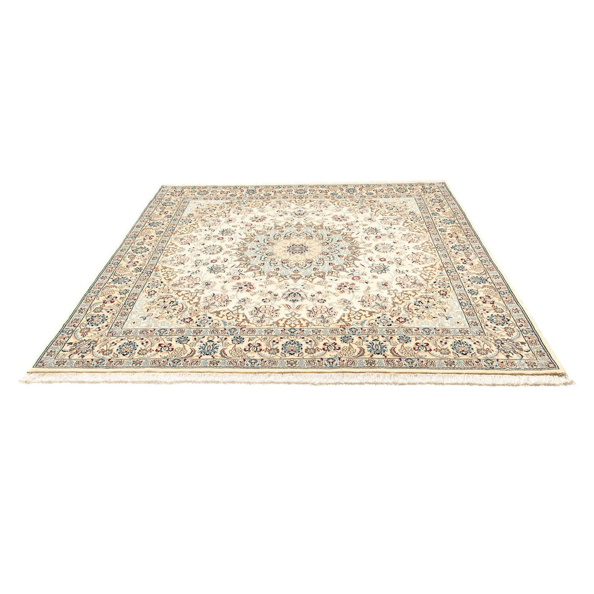 Tapis persan - Nain - Royal carré  - 203 x 202 cm - beige