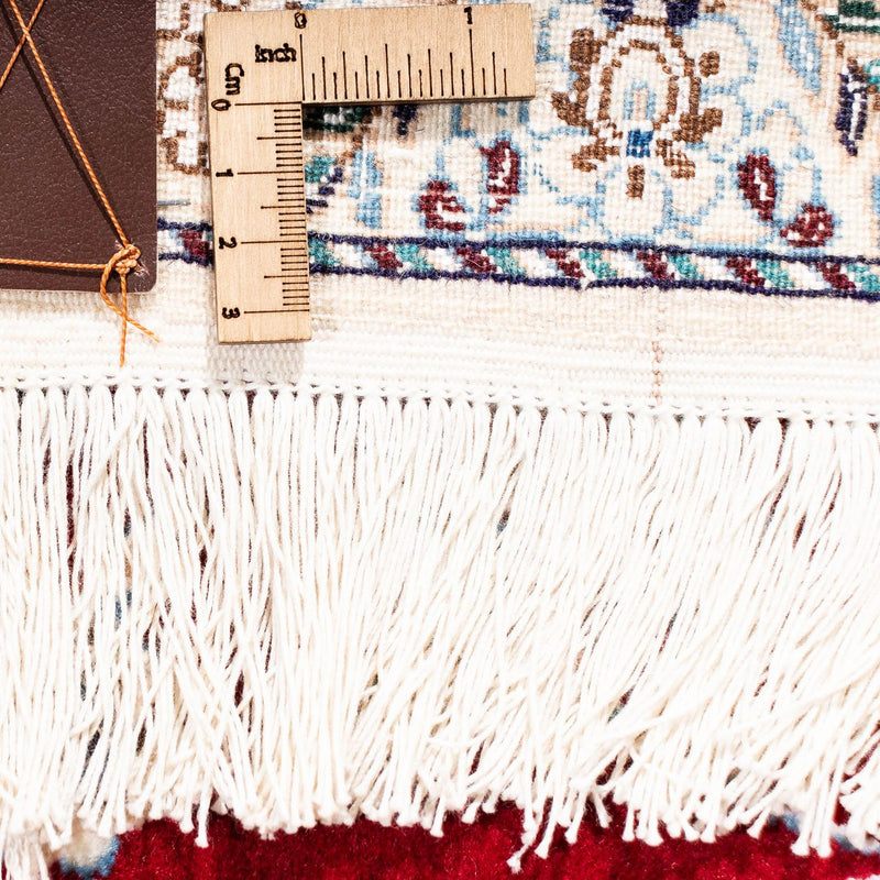 Tapis persan - Nain - Premium - 199 x 157 cm - rouge foncé