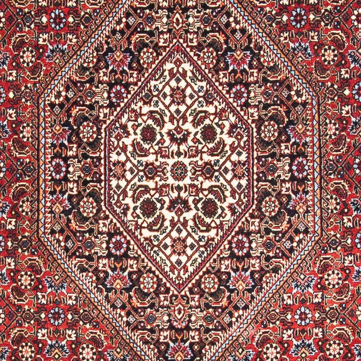 Tapis de couloir Tapis persan - Bidjar - 180 x 107 cm - rouge foncé