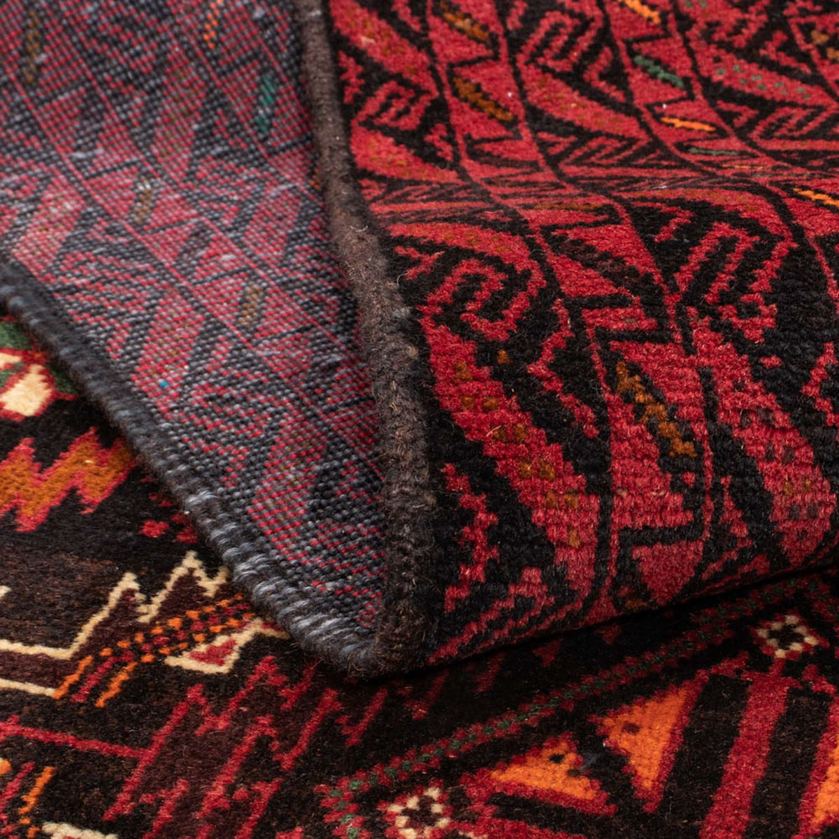 Tapis de couloir Tapis Belutsch - 196 x 106 cm - rouge