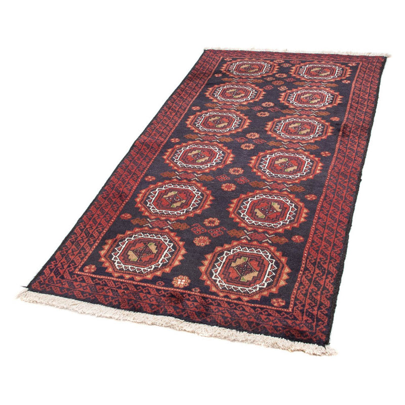 Tapis de couloir Tapis Belutsch - 186 x 95 cm - bleu foncé